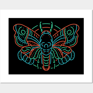 moth tattoo Posters and Art